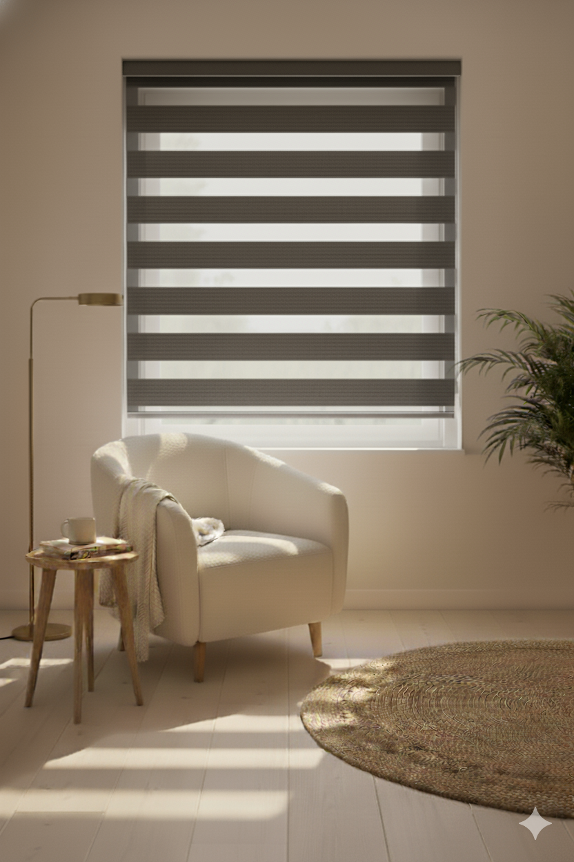 ArtPile Antrasit Zebra Perde